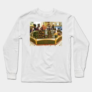 London. Harrod's Food Halls. Candy Boxes Stand. Great Britain 2009 Long Sleeve T-Shirt